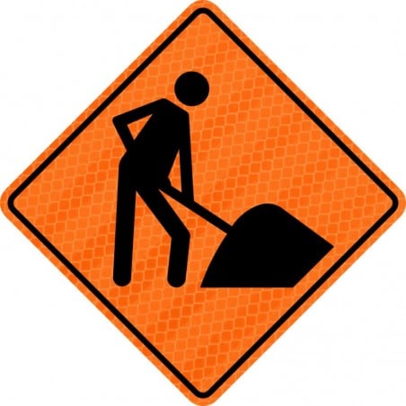 Panneau de travaux routiers: Zone de travaux