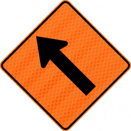 Panneau de travaux routiers: Flèche oblique