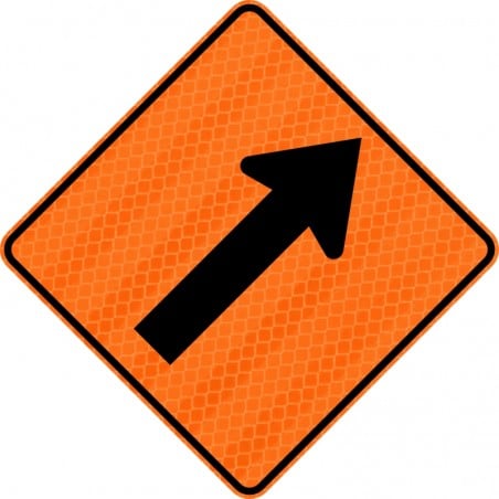 Panneau de travaux routiers: Flèche oblique