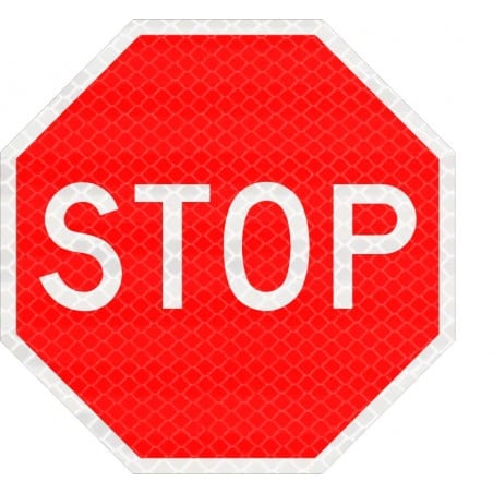 Panneau anglophone Stop