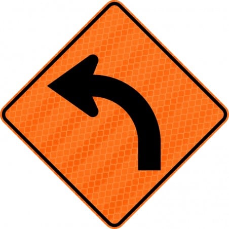 Panneau de travaux routiers: Signal avancé de direction des voies