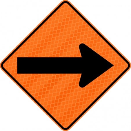 Panneau de travaux routiers: Flèche directionnelle