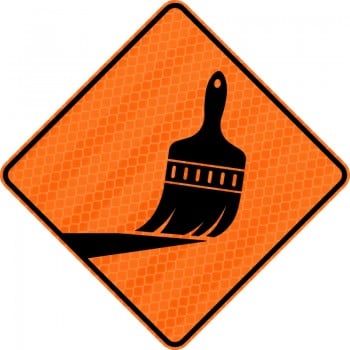 Panneau de travaux routiers: Travaux de marquage