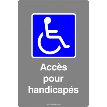 Affiche de sécurité aux normes CSA: INFORMATION Accès pour handicapés