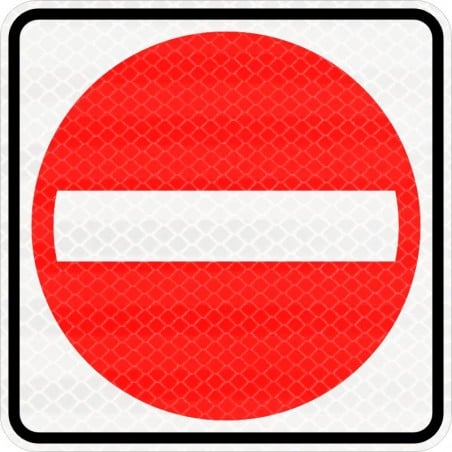 Panneau de prescription : Entrée interdite