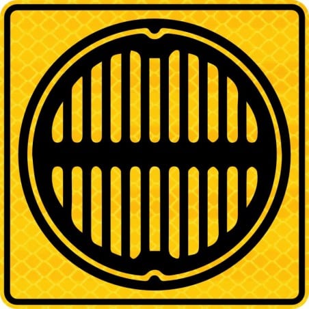 Panneau d'indication d'emplacement d'un trou d'homme (trou d'égout)