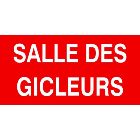 Affiche de sécurité-incendie: salle des gicleurs