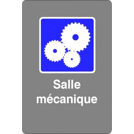 Affiche de sécurité aux normes CSA: Salle mécanique