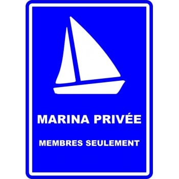 Affiche pour plein air - Marina Privée