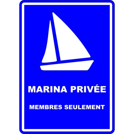 Affiche pour plein air - Marina Privée