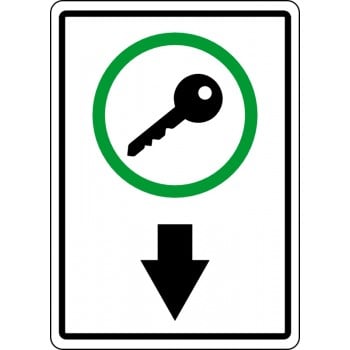 Affiche de sécurité: Dépôt de clés