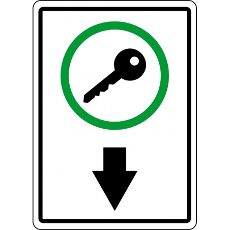 Affiche de sécurité: Dépôt de clés