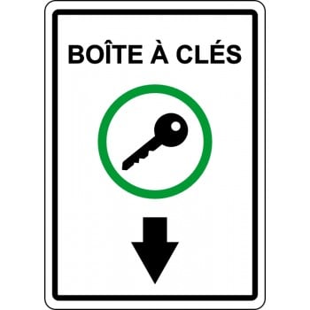 Affiche de sécurité: Boîte à clés