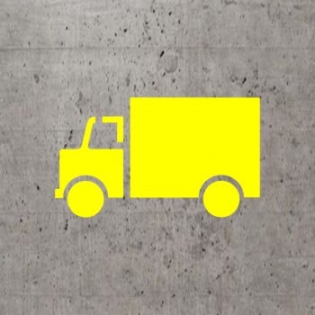 Pochoir stencil standard: véhicule / camion