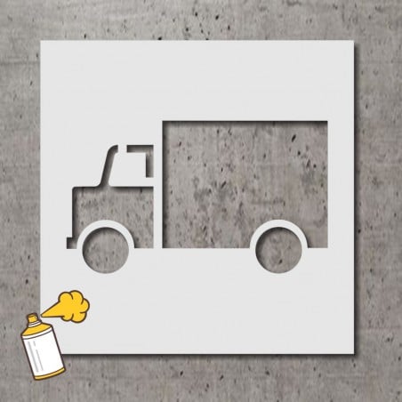 Pochoir stencil standard: véhicule / camion