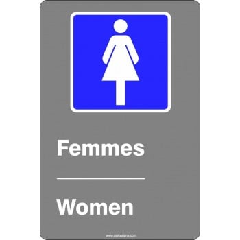 Affiche de sécurité aux normes CSA bilingue: Femmes