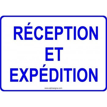 Affiche de stationnement: Réception et Expédition