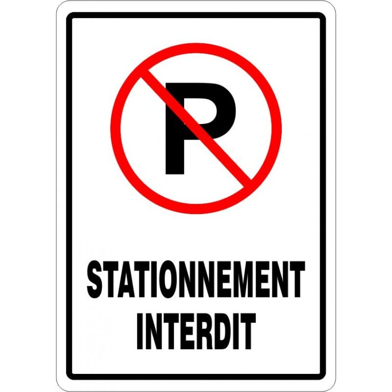 Panneau Parking privé -Entrée interdite, panneau pour les entreprises