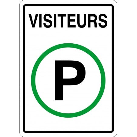Affiche de stationnement: Visiteurs