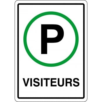 Affiche de stationnement : visiteurs (modèle 2)