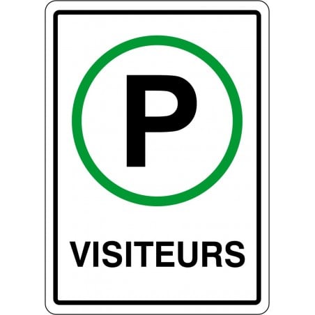 Affiche de stationnement : visiteurs (modèle 2)