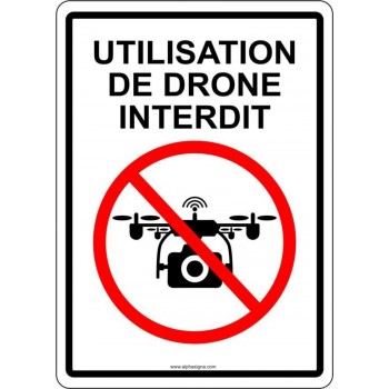 Affiche pour plein air - Utilisation de drone interdite