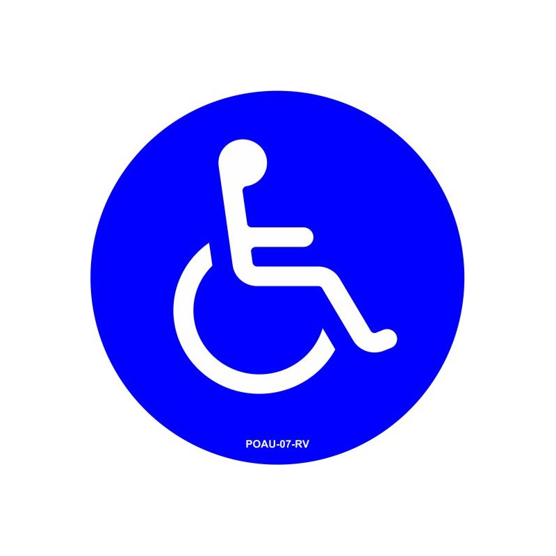 Autocollant pour portes automatiques : Handicapé