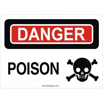 Affiche de sécurité: DANGER Poison