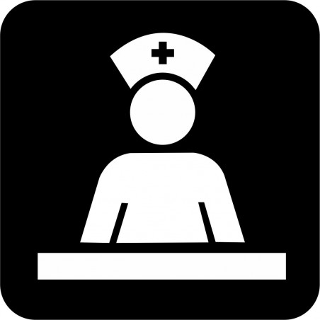 Affiche pictogramme médical: Poste des infirmières