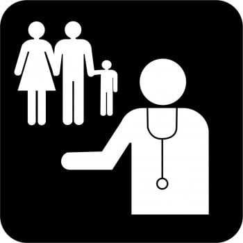 Affiche pictogramme médical: Médecine familiale