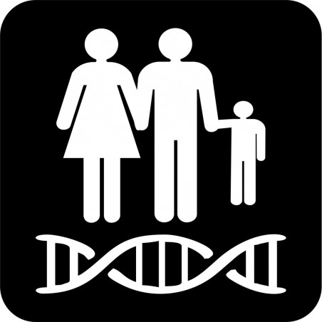 Affiche pictogramme médical: Médecine génique
