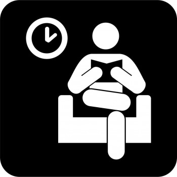 Affiche pictogramme médical: Salle d'attente