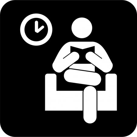 Affiche pictogramme médical: Salle d'attente