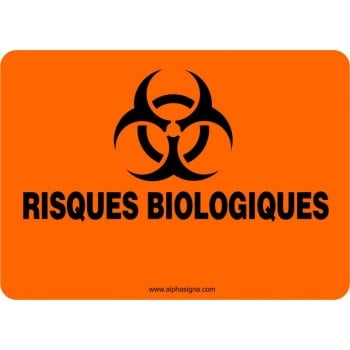 Affiche de sécurité RISQUES BIOLOGIQUES: PERSONNALISABLE