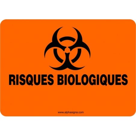 Affiche de sécurité RISQUES BIOLOGIQUES: PERSONNALISABLE