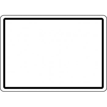 Affiche standard SIMPLE fond blanc PERSONNALISABLE avec texte et contour seulement