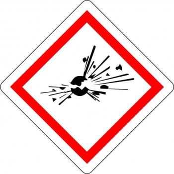 Affiche de sécurité, SIMDUT : Bombe explosant