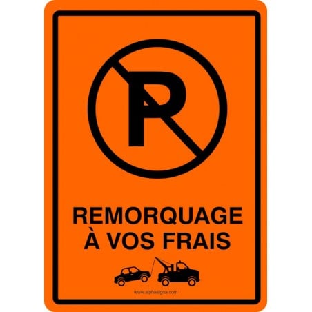 Affiche de stationnement pour travaux: Stationnement interdit