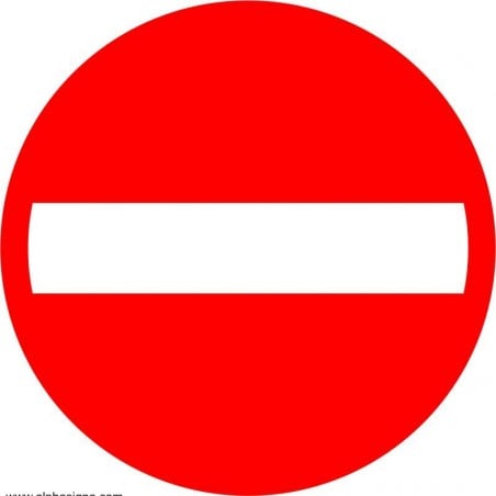 Autocollant de sécurité pour plancher commercial et industriel - entrée interdite