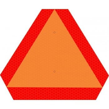 Panneau en forme de triangle pour véhicule lent