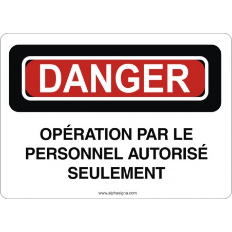 Affiche de sécurité: DANGER Démarrage automatique