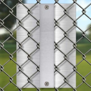Plaque de fixation d'affiche pour clôture maillée "Frost"