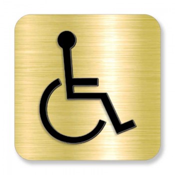Affiche de signalétique intérieure pictogramme: Handicapés