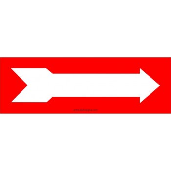 Affiche de sécurité-incendie: Flèche (indication et direction)