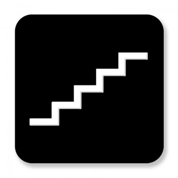 Affiche de signalétique intérieure pictogramme: Escaliers