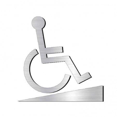 Pictogramme découpé rampe d'accès handicapé