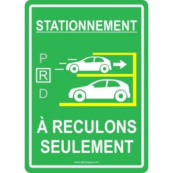 Affiche de stationnement interdit noir pour stationnement privé    