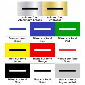 Affiche de signalétique intérieure pictogramme: Bureaux Matériaux:PVC - lamicoid (lamacoid-gravoply)  