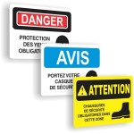 Affiches de sécurité - Protection de la personne