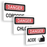 Affiches de sécurité - Risques chimiques